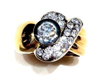 Anneau Sommer Femme Anni '80 in Or jaune Diamante 0.27 Ct FANTASY DIA CT 0.27-0.55 G/VS - FANTASY DIA CT 0.27-0.55 G/VS